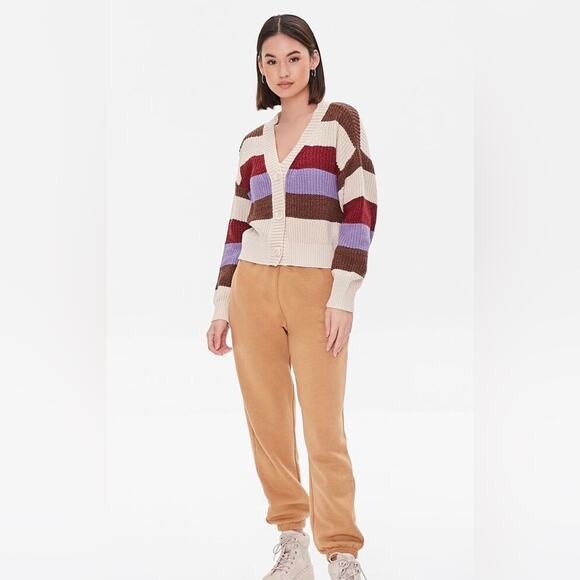 Forever 21 Striped Cardigan Sweater - Picture 2 of 9